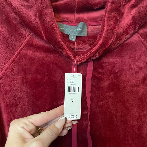 NWT Anthropologie Sunday in Brooklyn Mairead Fleece Hooded Sweater Size Small - Picture 8 of 8